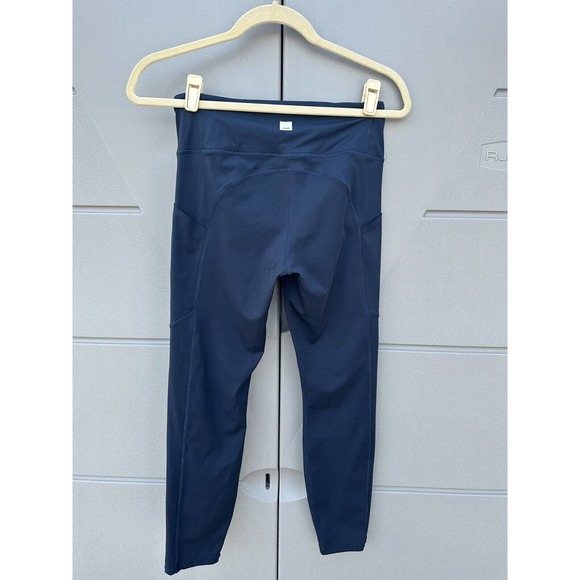 Vuori Women Ink Stride Performance Leggings 7/8 Length Stretch Side Pockets Sz S - Picture 6 of 11